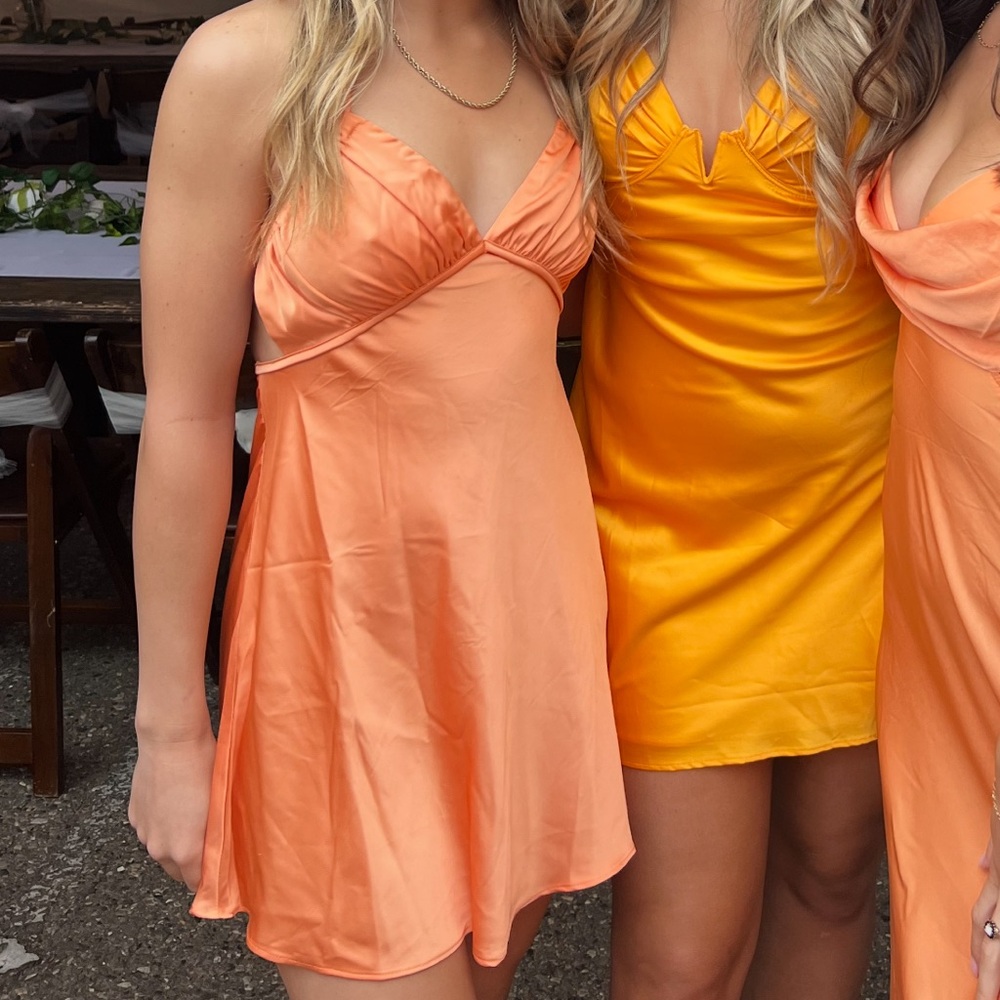 Beginning Boutique Florence Orange Mini Dress